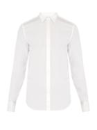 Gucci Double-cuff Satin-trimmed Cotton Shirt