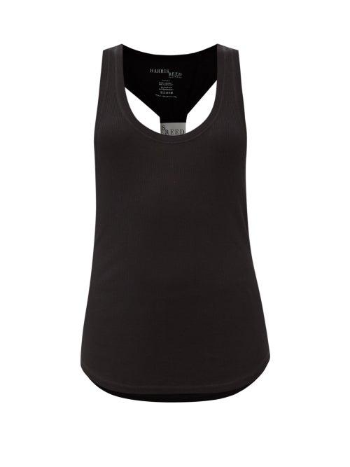 Harris Reed - Racer-back Ribbed-jersey Tank - Womens - Black