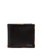 Matchesfashion.com Paul Smith - Artist Stripe Trimmed Leather Bi Fold Wallet - Mens - Black