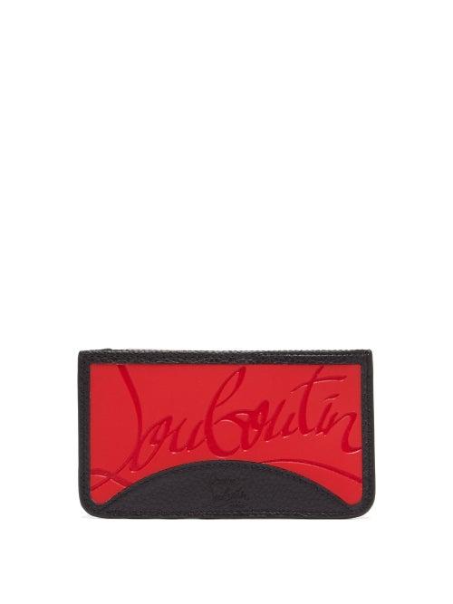 Matchesfashion.com Christian Louboutin - Credilou Grained Leather Cardholder - Mens - Red