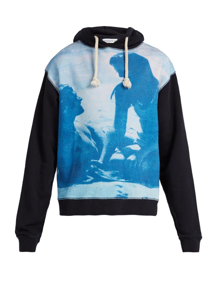 Jw Anderson Californian Lovers Graphic-print Hooded Sweatshirt