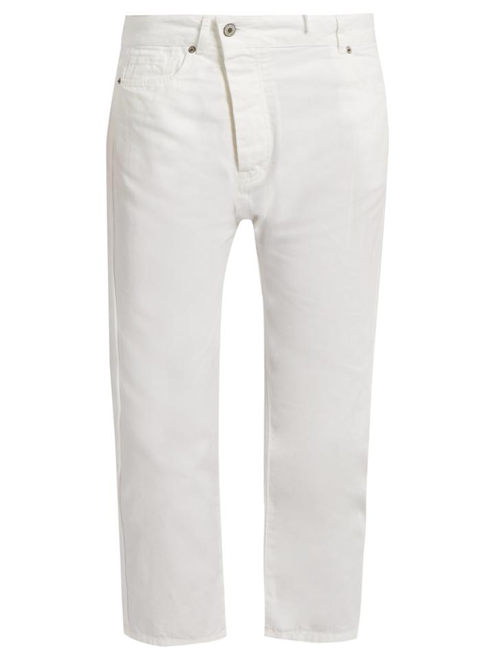 Nili Lotan Cotton And Linen-blend Trousers