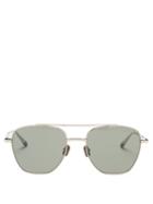 Matchesfashion.com Brioni - Aviator Titanium Sunglasses - Mens - Silver