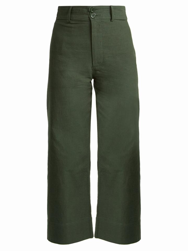 Apiece Apart Merida Cotton Cropped Trousers