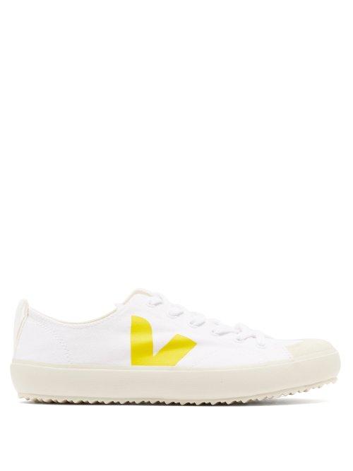 Matchesfashion.com Veja - Nova White And Yellow Canvas Trainers - Womens - Yellow White