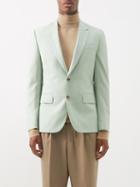Paul Smith - Single-breasted Wool-blend Suit Jacket - Mens - Green