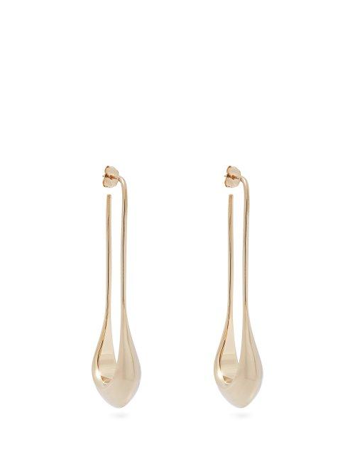 Matchesfashion.com Lemaire - Abstract Drop Earrings - Womens - Gold