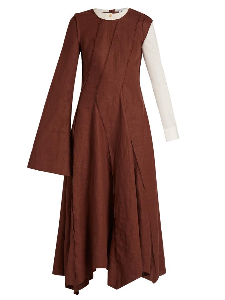 Loewe Asymmetric Long-sleeved Dress