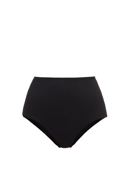 Matchesfashion.com Casa Raki - Ana High-rise Bikini Briefs - Womens - Black