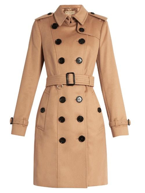 Burberry London Sandringham Mid-length Cashmere Trench Coat