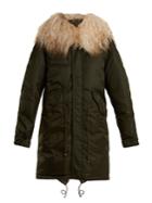 Mr & Mrs Italy Mongolian Fur-lined Padded Bomber Jacket
