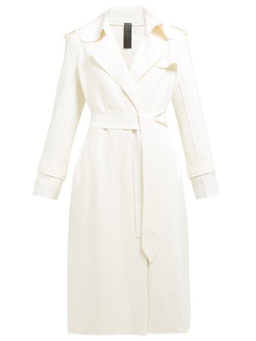 Matchesfashion.com Norma Kamali - Double Breasted Trench Coat - Womens - Ivory
