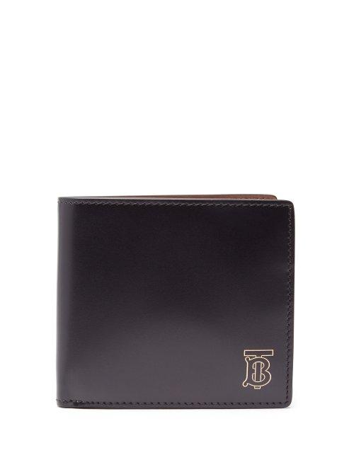 Matchesfashion.com Burberry - Logo Print Leather Wallet - Mens - Black