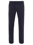 Matchesfashion.com Orlebar Brown - Campbell Cotton Blend Slim Leg Trousers - Mens - Navy