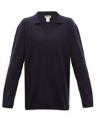 Matchesfashion.com Hope - Treat V Neck Wool Blend Sweater - Mens - Blue