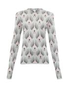 Matchesfashion.com Paco Rabanne - Metallic Pattern Jacquard Sweater - Womens - Silver