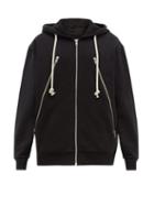 Matchesfashion.com Maison Margiela - Hooded Zip Through Cotton Sweatshirt - Mens - Black