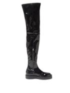 Givenchy - Patent-leather Over-the-knee Boots - Womens - Black