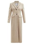Matchesfashion.com Michelle Waugh - The Cecilia Single-breasted Wool-blend Coat - Womens - Cream