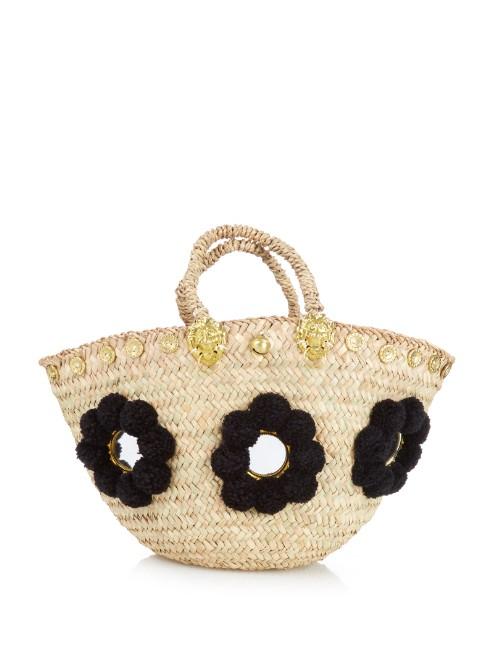 Muzungu Sisters Sicilian Pompom Straw Tote