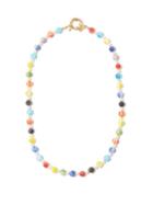 Mens Jewellery Liou - Circus Pearl, Glass & Gold-plated Beaded Necklace - Mens - Multi