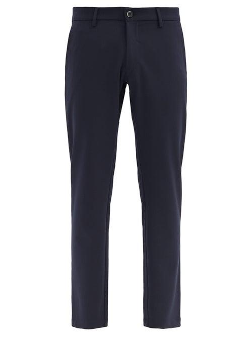Matchesfashion.com Barena Venezia - Rionero Slim-leg Twill Trousers - Mens - Navy
