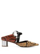 Proenza Schouler Spectra Front-tie Leather Mules