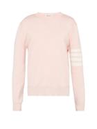 Matchesfashion.com Thom Browne - 4 Bar Stripe Cotton Sweatshirt - Mens - Pink