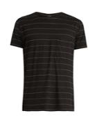 Saint Laurent Pinstriped Cotton T-shirt