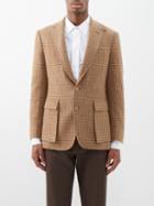 Ralph Lauren Purple Label - Kent Prince Of Wales-check Wool Blazer - Mens - Camel Check