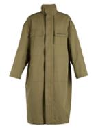 Matchesfashion.com Balenciaga - Embroidered Oversized Parka - Mens - Khaki