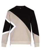 Matchesfashion.com Neil Barrett - Modernist Panelled Bonded Jersey Sweatshirt - Mens - Black Multi
