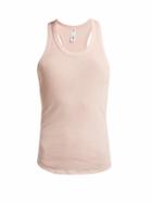 Matchesfashion.com The Upside - Ribbed Cotton Tank Top - Womens - Light Pink