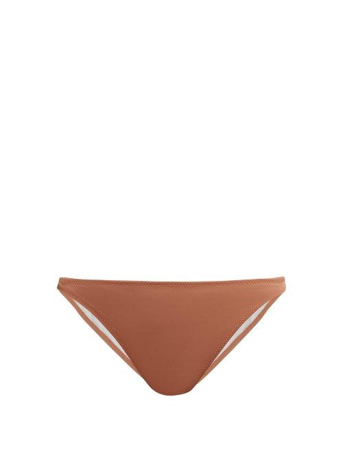 Matchesfashion.com Solid & Striped - Tati High Leg Bikini Briefs - Womens - Brown