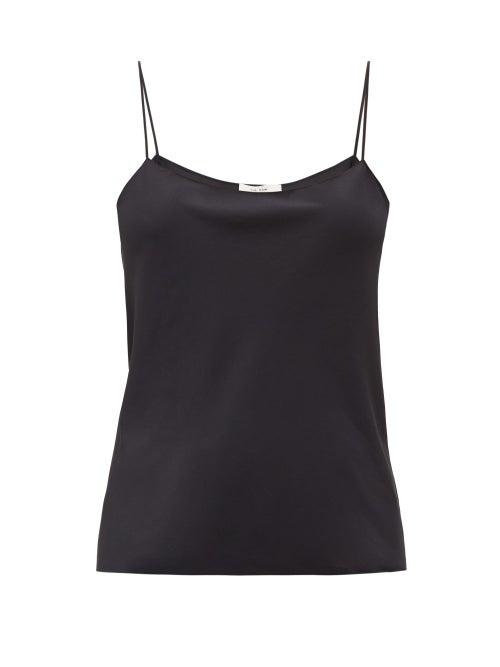 Matchesfashion.com The Row - Biggins Silk-strap Crepe Camisole - Womens - Black