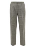 Matchesfashion.com King & Tuckfield - Grant Checked Straight-leg Cotton Trousers - Mens - Grey