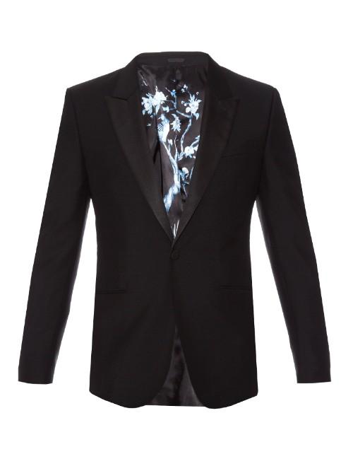 Alexander Mcqueen Single-breasted Wool And Mohair-blend Blazer