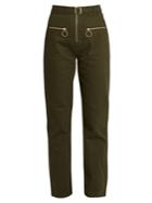 Self-portrait Utility Zip-front Twill Trousers