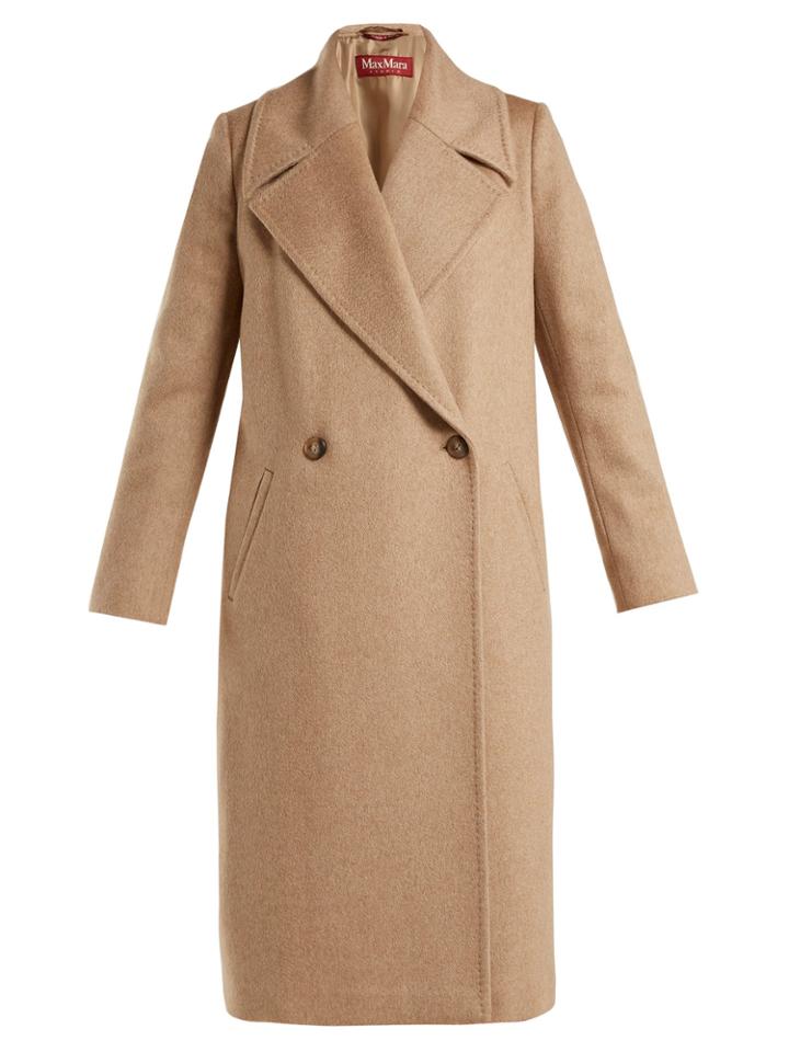 Max Mara Studio Pegola Cashmere And Camel Hair-blend Coat