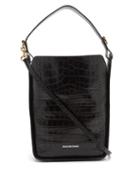 Balenciaga - Tool S Crocodile-effect Leather Shoulder Bag - Womens - Black
