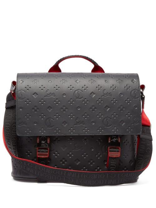 Matchesfashion.com Christian Louboutin - Loubiclic Loubi In The Sky Leather Cross Body Bag - Mens - Black