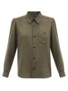 A.p.c. - Carole Patch-pocket Twill Shirt - Womens - Khaki
