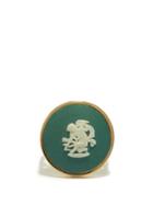 Matchesfashion.com Ferian - Cupid Wedgwood Cameo & 9kt Gold Signet Ring - Womens - Green White