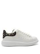 Alexander Mcqueen Raised-sole Low-top Embellished Leather Trainers