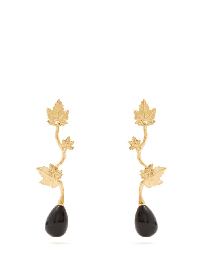 Aurélie Bidermann Vitis Gold-plated Drop Earrings