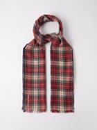 Isabel Marant - Dash Checked Wool-blend Scarf - Womens - Multi