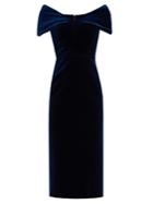 Emilio De La Morena Tamara Off-the-shoulder Velvet Dress