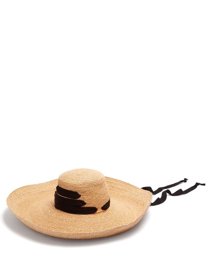 Lola Hats Espartina Ribbon-trim Raffia Hat