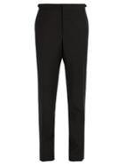 Matchesfashion.com Burberry - Soho Wool Blend Trousers - Mens - Black