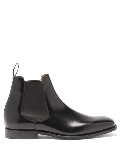 Mens Shoes Church's - Gatwick Square-toe Leather Chelsea Boots - Mens - Black